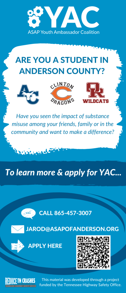 An informational brochure for students to join the Youth Ambassador Coalition.